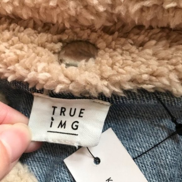 TRUE IMG Denim Jacket with Teddy Hoodie - Picture 5 of 9